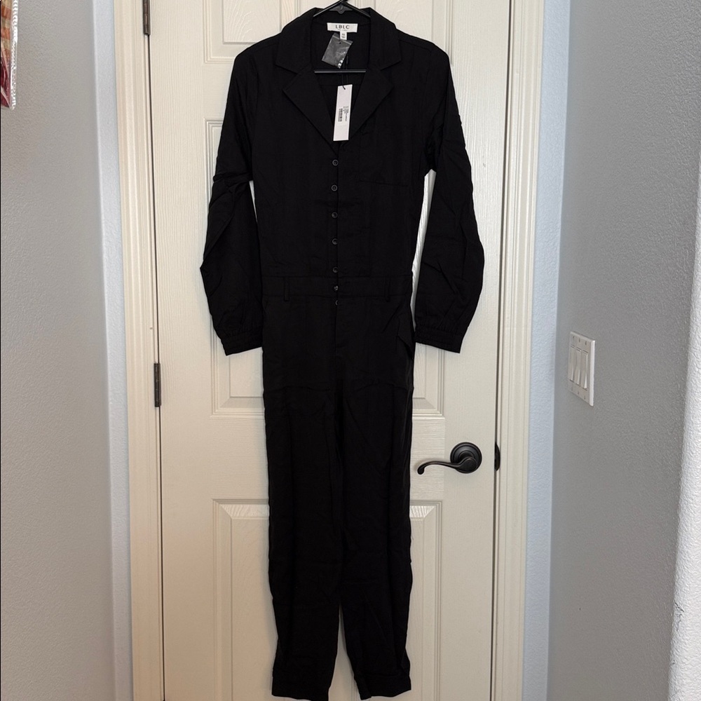 LBLC The Label Juliette Jumpsuit Black Long Sleeve